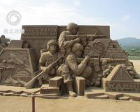 濟南首屆黃河沙雕藝術節「賽北冰雕」